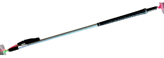 The GolfSaber Laser Audio Feedback System - Tripod Setup - Chrome
