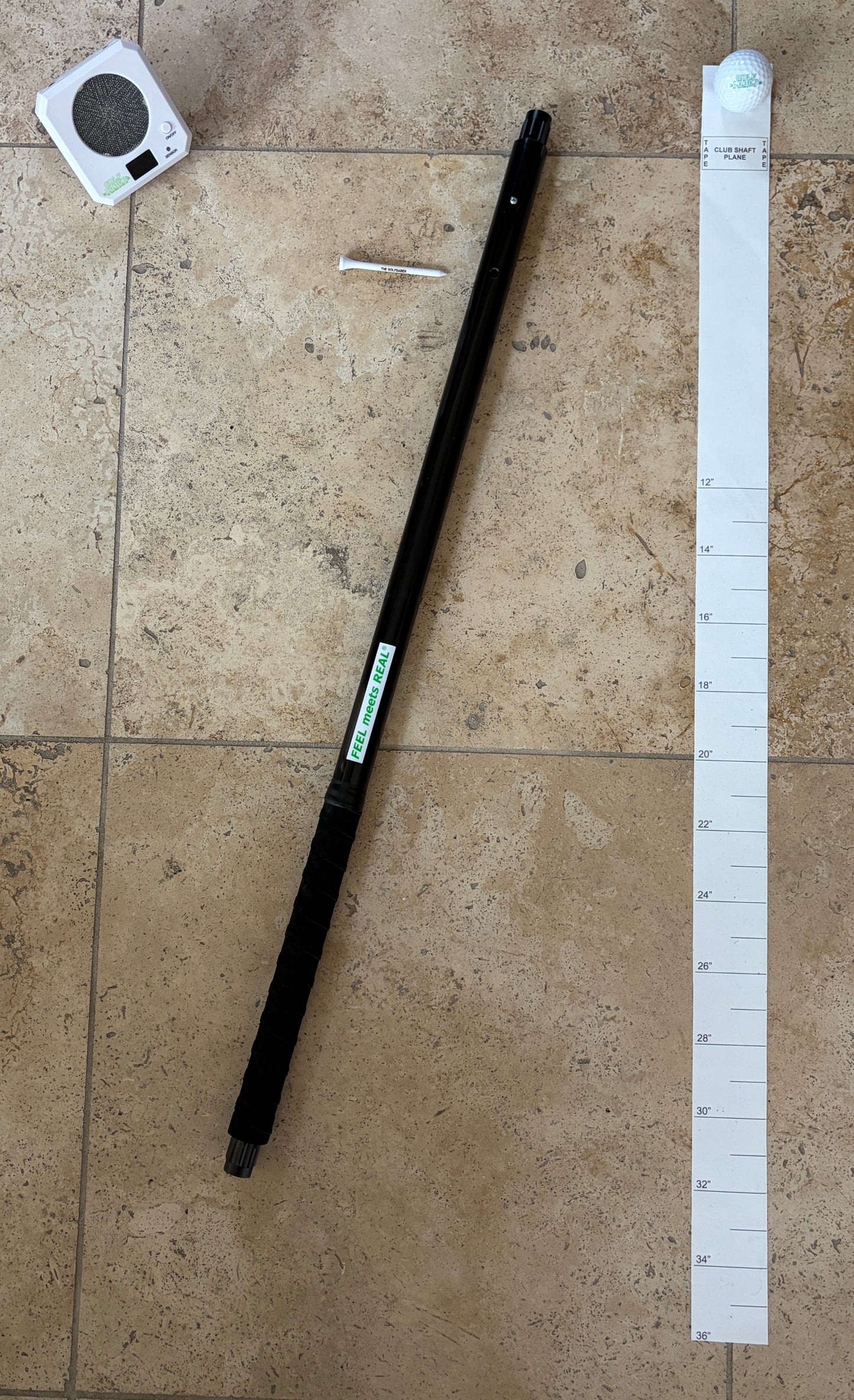 The GolfSaber - Black with Audio Feedback Target