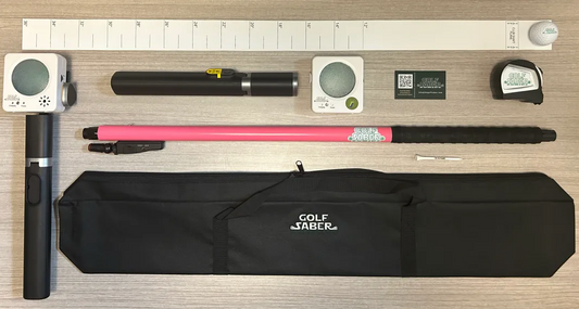 The GolfSaber Audio Feedback System - Total Setup - Pink