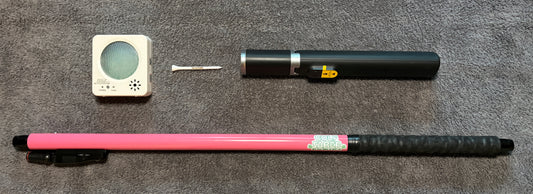 The GolfSaber Audio Feedback System - Tripod Setup - Pink